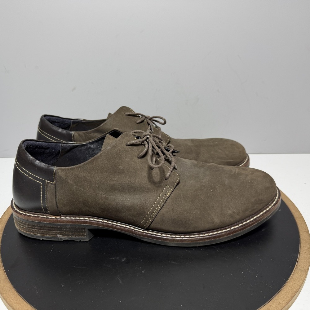 Naot Chief Shoes Mens Size 13 Oil Brown Nubuck Lace Up Classy Casual Nubuck